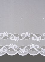 Leichter Blumenfenster-Store mit Automatikfaltenband 