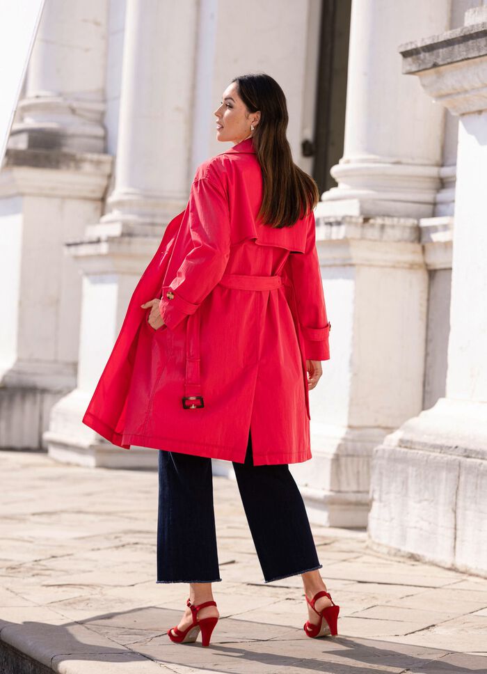 Trenchcoat mit Gürtel 