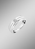 Herrenring aus Weißgold 