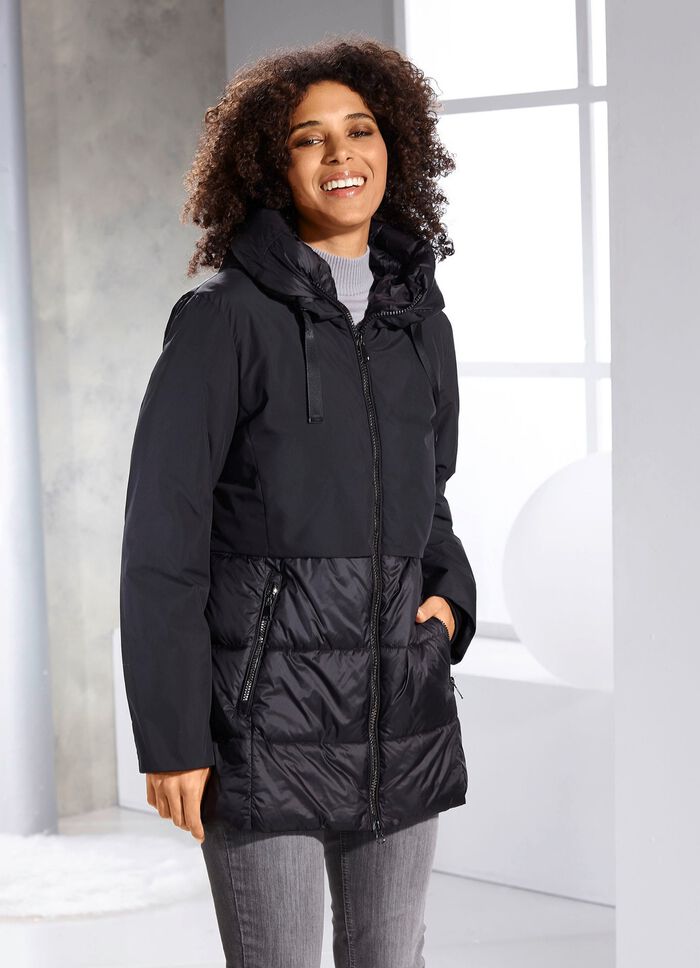 Funktionsjacke in angesagtem Materialmix 