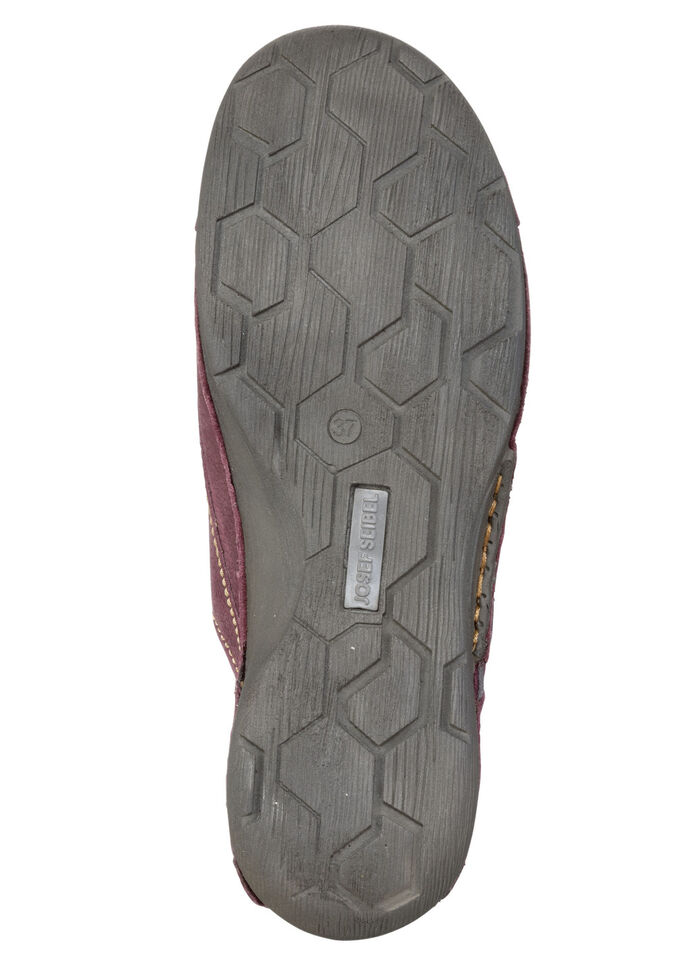 Josef Seibel, klassische Damen-Schnürschuhe, Weite G, mit herausnehmbarem Fußbett BEERE-GRAU