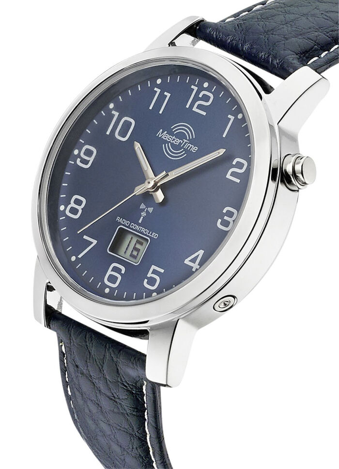 Sch&ouml;ne Herren-Lederarmbanduhr 