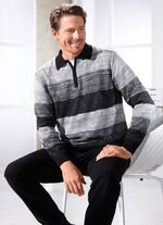 Klassischer Polopullover mit kurzem Rei&szlig;verschluss 