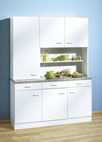 Buffetschrank mit melaminharzbeschichteter Oberfläche WEISS