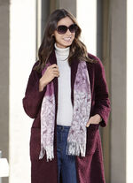 Schal mit Fantasiebl&uuml;ten 