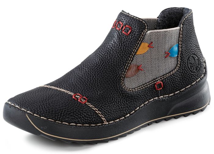 Rieker Bootie in Narben-Optik 