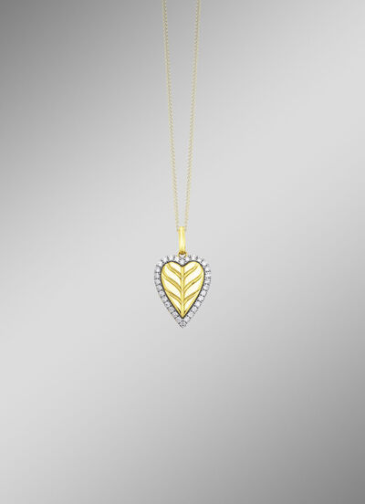 Herz-Anhänger mit Brillanten  