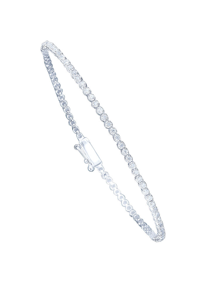 Hochwertiges Weißgold-Armabnd mit Brillanten 