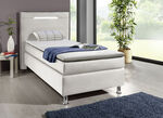 Boxspringbett mit LED-Beleuchtung WEISS