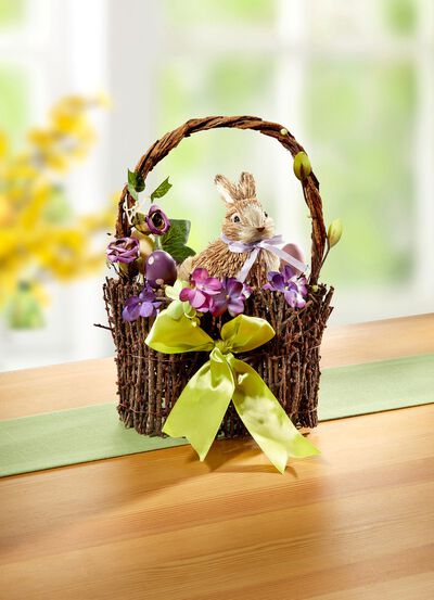 Hasenkorb aus Rei&szlig;ig 