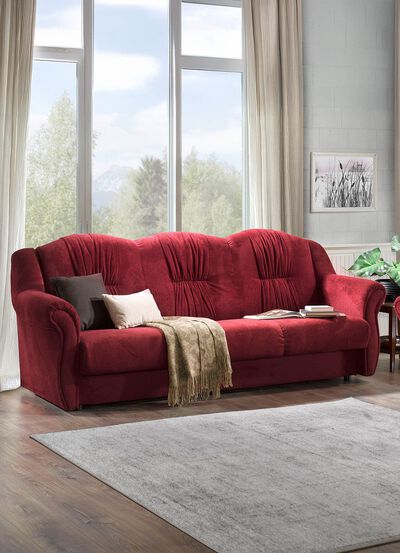 Frei im Raum aufstellbare Polstermöbel mit Federkern 