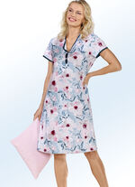 Nachthemd mit Kontrasteinfassungen 