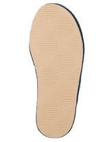 Laurina, gefütterte Damen-Hausschuhe, mit Schurwolle BLAU