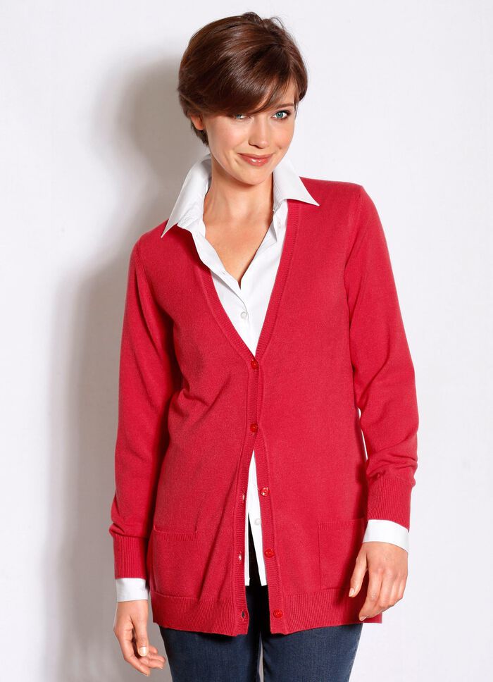 Strickjacke mit Modal  KORALLE