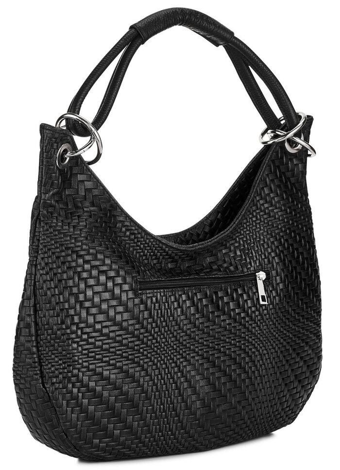 Laurina Tasche aus schattiertem Kalbleder SCHWARZ