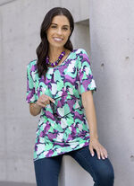 Shirt mit farbbrillantem Allover-Druck 