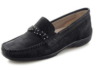 ELENA EDEN, bequeme Damen-Slipper, Weite H, mit herausnehmbarem Fu&szlig;bett 