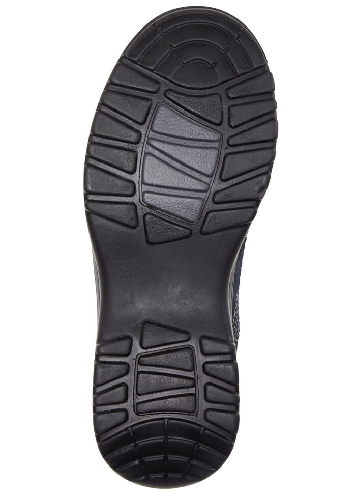 ELENA EDEN Schn&uuml;rschuh aus teilweise gepr&auml;gtem Nubukleder MARINE