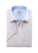 Kariertes "Milano Italy"-Hemd in 4 Farben BEIGE KARIERT