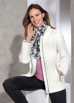 Jacke mit Rei&szlig;verschlusstaschen CREME