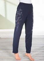 Hose mit tollem Floral Dessin MARINE