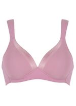 Naturana BH mit Satinblende am Dekollet&eacute; 