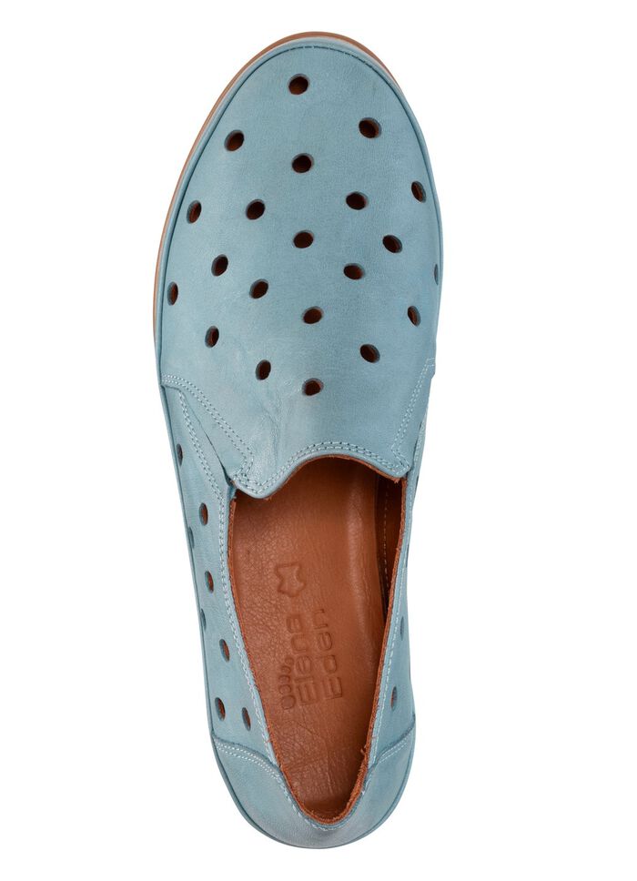 ELENA EDEN Slipper aus weichem Nappaleder mit Lochungen 