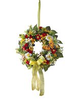 Wand- oder T&uuml;rschmuck mit Fr&uuml;hlingsblumen 