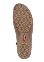 ELENA EDEN Riemchen-Sandale aus Nappaleder und effektvoll gepr&auml;gtem Veloursleder 