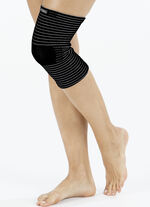 Knie- und Knöchelbandage ANTHRAZIT-SCHWARZ