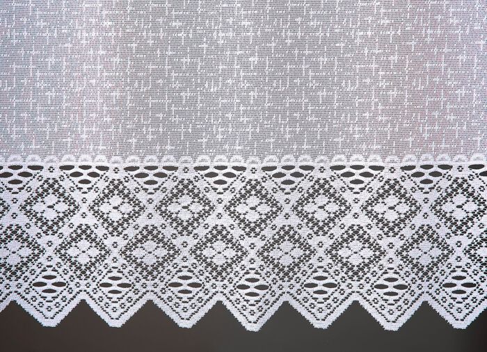 Fensterdekoration H&auml;kelborte aus Jacquard 