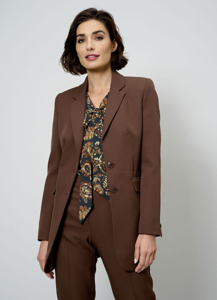 Blazer mit Reverskragen 