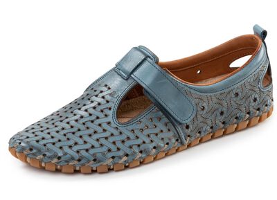 Gemini, sommerliche Damen-Slipper, Weite G, mit herausnehmbarem Fu&szlig;bett 