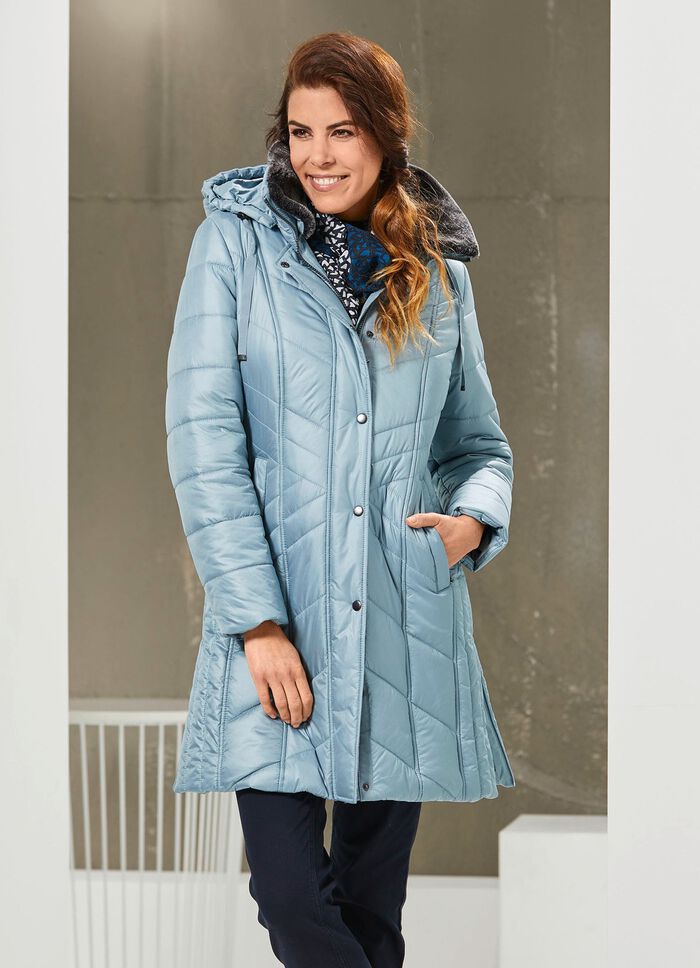 Kurzmantel in 2 Farben HIMMELBLAU