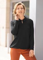 Poloshirt mit Schlaufen-Knopfverschluss in 2 Farben 