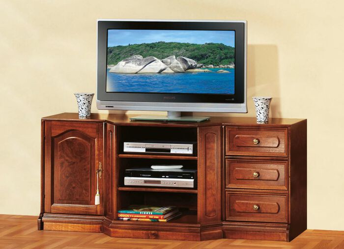 Teilmassives TV-Longboard mit Echtholzfurnier 