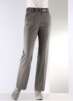 Hose mit r&uuml;ckw&auml;rtigen Dehnbundeins&auml;tzen GRAU MELIERT