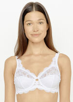 Susa Bügel-BH mit zauberhafter Elastikspitze WEISS