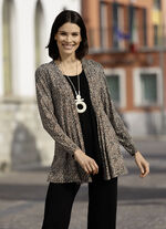 Longshirt in Jacken-Optik 