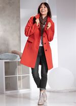 Kurzmantel mit Nahttaschen ZIEGELROT