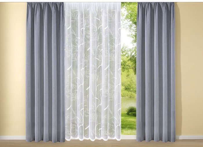 Store mit Streublumendessin 