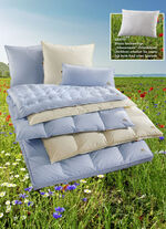Erstklassige Daunendecken-„Sonderserie blau & creme“ aus dem Schwarzwald 