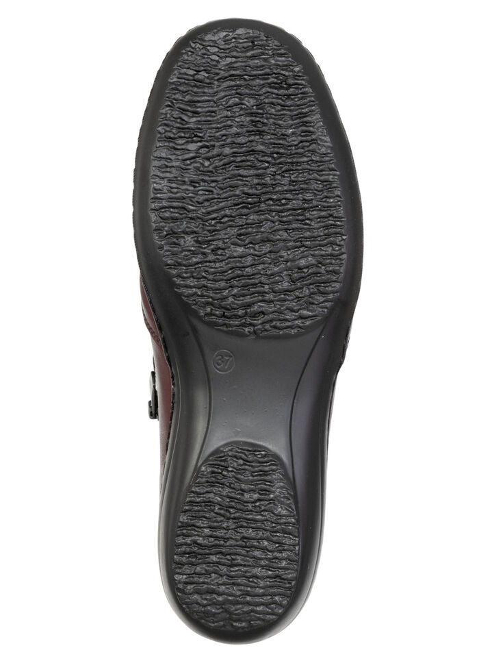 ELENA EDEN, bequeme Damen-Boots, Weite H, mit herausnehmbarem Fußbett BURGUND-SCHWARZ