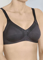 Naturana Zweierpack  BH mit dekorativem Spitzenband in den Cups 1X SCHWARZ, 1X WEISS