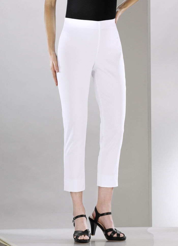 Soft-Stretch-Hose in 7/8-Länge WEISS