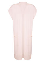 Long-Strickweste mit Kaschmir 