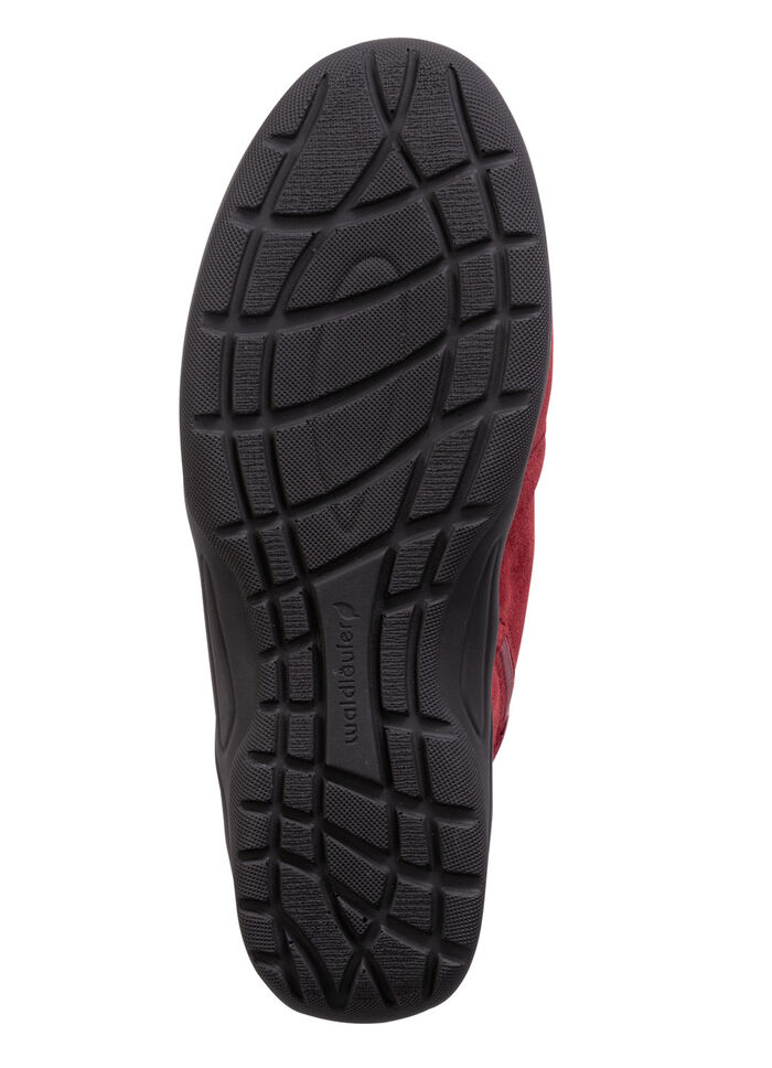 Waldläufer, bequeme Damen-Boots, Winterschuhe, Weite H, mit herausnehmbarem Fußbett KIRSCHROT