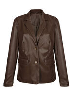 Blazer aus Nappaleder-Imitat 