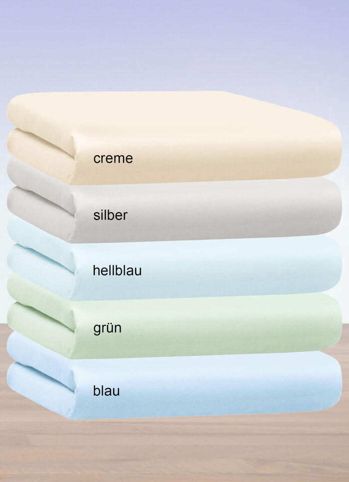 Kuschelige und warme Winterflausch-Spannbettt&uuml;cher BLAU