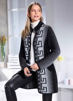 Longjacke mit Rei&szlig;verschlussleiste 